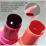 Jelly Tint Blush Manufacturer - Custom Vegan Free Sheer Lip Cheek Stain Long Lasting Lip Blush Jelly Tint Face Make up