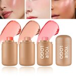 Blush Stick Manufacturer - New Style Private Label Vegan Luxury 3 in 1 Makeup Twist Up Mineral Formula Fair Skin Tone Palette