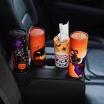 Car Tissue Canister Manufacturer - Wholesale Custom Halloween Ghost Print Auto Accessories Paper Towel Bucket