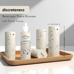 Cylinder Tissue Box Manufacturer - Custom Logo Car Home Office OEM ODM Private Label Soft Hygienic Facial Paper Towels