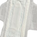 Sanitary Napkins Manufacturer - Dry PE Mesh Custom Blue Printing Strip Cheap Breathable Pad for Ladies