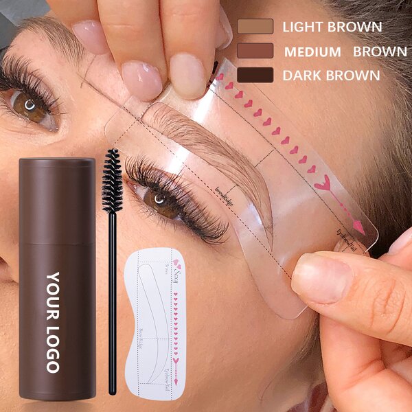 Eyebrow Stamp Kit Manufacturer - Drop Ship One Step Waterproof Eyebrow Stamp and Stencil Kit