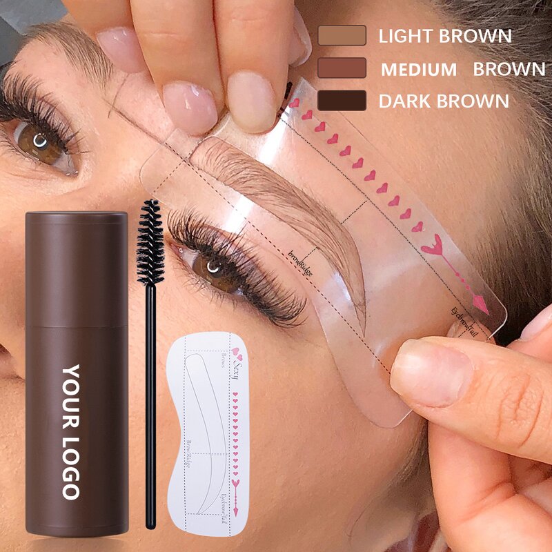 Eyebrow Stamp Kit Manufacturer - Drop Ship One Step Waterproof Eyebrow Stamp and Stencil Kit