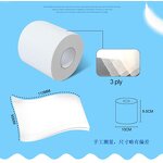 Toilet Tissue Roll Manufacturer - Wholesale Custom Logo Bathroom Core 2 Paper Roll 3 Ply Toilet Tissue