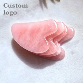 Gua Sha Board Manufacturer - Health Goods Neck Back Full Body Rose Quartz Private Label Facial Scraping Massage Tools