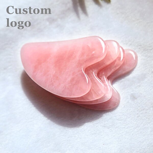 Gua Sha Board Manufacturer - Health Goods Neck Back Full Body Rose Quartz Private Label Facial Scraping Massage Tools
