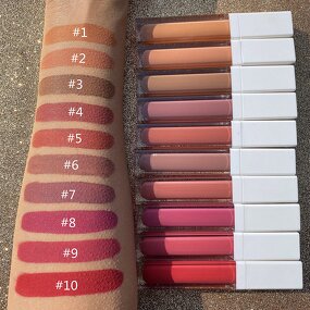 Liquid Lipstick Manufacturer - Hot Sale Custom Logo Vegan Cruelty Free Nude Private Label Non-stick Matte Lipstick