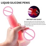 Dildo Manufacturer - Wholesale Waterproof Soft Multi-Color Medical Silicone Artificial Penis Realistic Crystal for Women