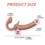 Dildo Vibrator Manufacturer - 2023 Silicone Lesbian Realistic Artificial Penis Vibration or Telescopic Double Headed for Women