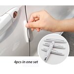 Door Bumper Strip Manufacturer - Wholesale 4pcs PVC Rubber Protective Stickers Anti-Collision Crash Bar