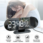 Alarm Clock Manufacturer - LED Digital Watch Table Electronic Desktop with USB FM Radio Time Projector Snooze