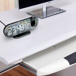 Alarm Clock Manufacturer - FM Radio LED Digital Smart Watch Electronic Desktop with USB & 180 Degree Time Projector