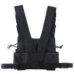Radio Chest Bag Manufacturer - Nylon Tactical Holster Pouch 3 Pockets Adjustable for Baofeng Wouxun Puxing Walkie Talkie
