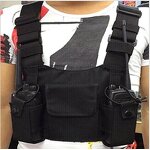 Radio Chest Harness Manufacturer - Two Way Chest Front Pack Pouch Holster Vest Rig for Baofeng Walkie Talkie
