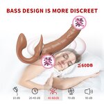 Dildo Vibrator Manufacturer - 2023 Silicone Lesbian Realistic Artificial Penis Vibration or Telescopic Double Headed for Women