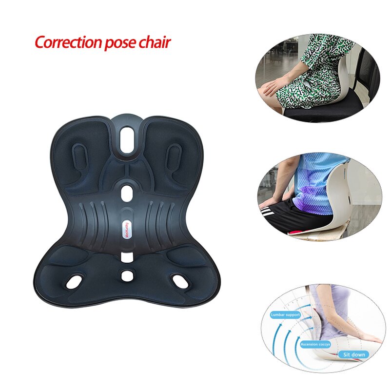 Posture Corrector Manufacturer - Chair Back Adjustable Brace Polyester Fibre PVC Adult Spine Support Flexible Upright