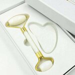 Gua Sha Tools Manufacturer - Wholesale White 100% Natural Face Hand Massage Roller Jade Roller
