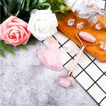 Facial Massage Roller Set Manufacturer - Wholesale Custom Natural Crystal Rose Quartz Jade Gua Sha Skin Care Tools