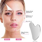 Gua Sha Massage Tool Manufacturer - Custom Logo Silver Stainless Steel Board for Facial Toxin Massage Prevents Wrinkles