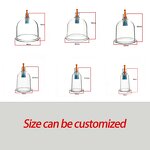 Cupping Cup Manufacturer - Wholesale Disposable Hijama Body CE OEM Transparent Vacuum Massage ABS Plastic