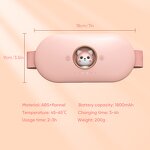 Menstrual Heating Belt Manufacturer - ABS+PC 3W 5V 6 Levels Relieve Period Cramp Pain Heating