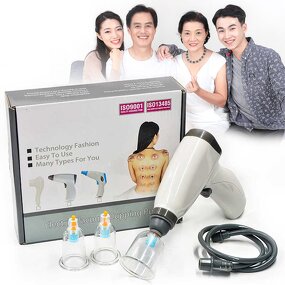 Electric Cupping Gun Manufacturer - Wholesale Private Label Vacuum Complete Set Hijama with Pump