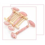 Facial Massage Roller Set Manufacturer - Wholesale Custom Natural Crystal Rose Quartz Jade Gua Sha Skin Care Tools