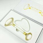 Gua Sha Tools Manufacturer - Wholesale White 100% Natural Face Hand Massage Roller Jade Roller