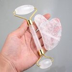 Jade Roller Manufacturer - Anti Aging Rose Quartz Private Label Facial Pink for Face