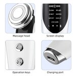 Electric Facial Massager Manufacturer - 5 in 1 Multifunction for Skin Care