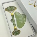 Gua Sha Roller Set Manufacturer - Anti-aging Body Skincare Facial Massage Bulk Mini Jade Roller Private Label