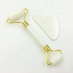 Gua Sha Tools Manufacturer - Wholesale White 100% Natural Face Hand Massage Roller Jade Roller