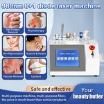 980nm Diode Laser - Vascular Removal Nails Fungus Treatment Skin Rejuvenation Salon Laser Equipment