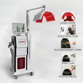 Vertical Laser Hair Growth - Liftable Device Prevent Hair Loss Regenerate Hair Beauty Salons Equipment