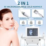Gold RF Microneedling Machine - Best Product Wrinkle Removal Fractional Desktop Cold Therapy Salon Device