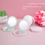 Handheld Makeup Mirror Manufacturer - Dual-Sided Plastic Flip-Folding Portable Cosmetic Mirror