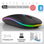 3D Wireless Mouse Manufacturer - 2.4G USB LED 3-Color Silent Dual Mode Ergonomic Laptop Gaming Mouse