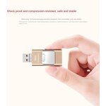 OTG USB Flash Drive Manufacturer - Custom 3-In-1 2.0 64GB 5-Year Warranty Metal Drive for iPhone Android