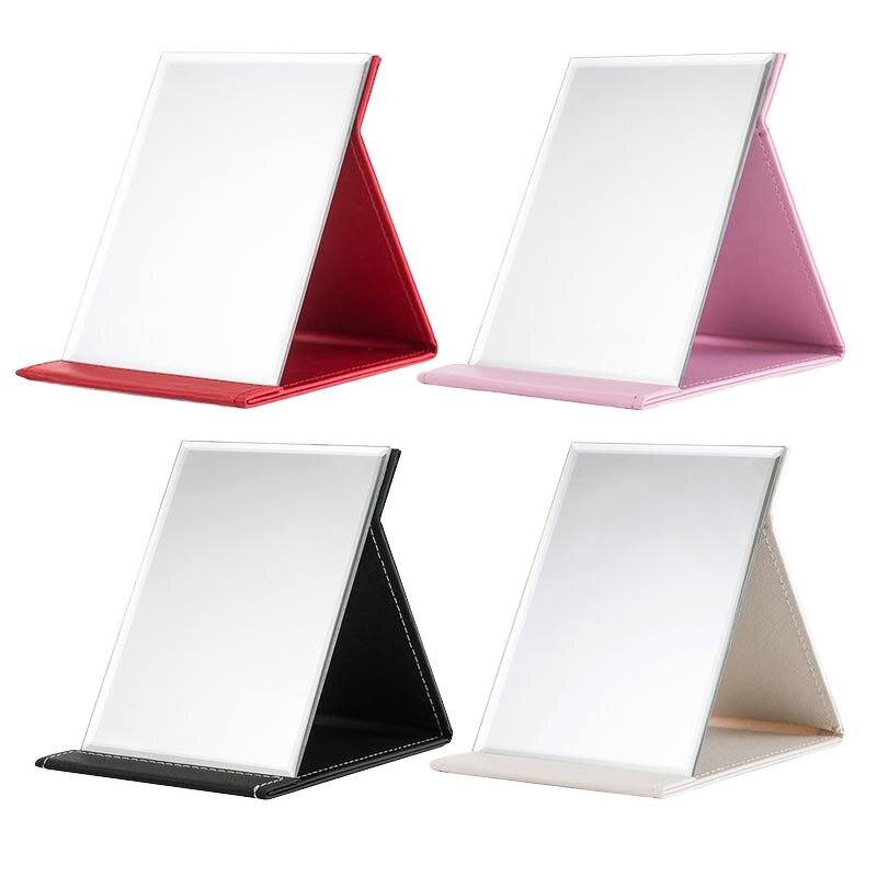 Foldable Makeup Mirror Manufacturer - Customized Portable Compact PU Magnifying Personalized Vanity Mirror