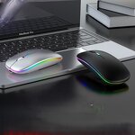 RGB Gaming Mouse Manufacturer - Wireless BT 2.4G Dual Mode Ergonomic Rechargeable Backlit Laptop Mouse