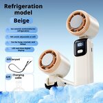 Handheld Turbine Fan Manufacturer - Ice Compress High-Speed 100 Gear Electrodeless Outdoor Halter Fan