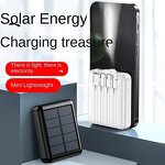 Solar Power Bank Manufacturer - Wholesale 10000mAh Mini Self-Wired 12W Fast Charging Portable Charger