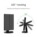 LED Makeup Mirror Manufacturer - Hot Selling Portable Trifold Single-Sided 3-Way Touch Control Vanity Mirror