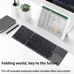 Wireless Mechanical Keyboard Manufacturer - 3 Folding 2.4G Touch Multi-System Compatible Tablet Notebook Keyboard