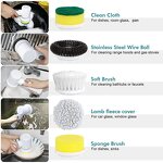 Electric Spin Scrubber Manufacturer - USB 5-In-1 Kitchen Bathroom Bathtub Dishwashing Cleaning Brush