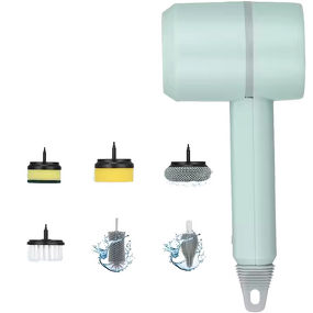 Electric Cleaning Brush Manufacturer - Multi-Functional Long-Handle Dish Bottle Brush Replaceable Plastic Head