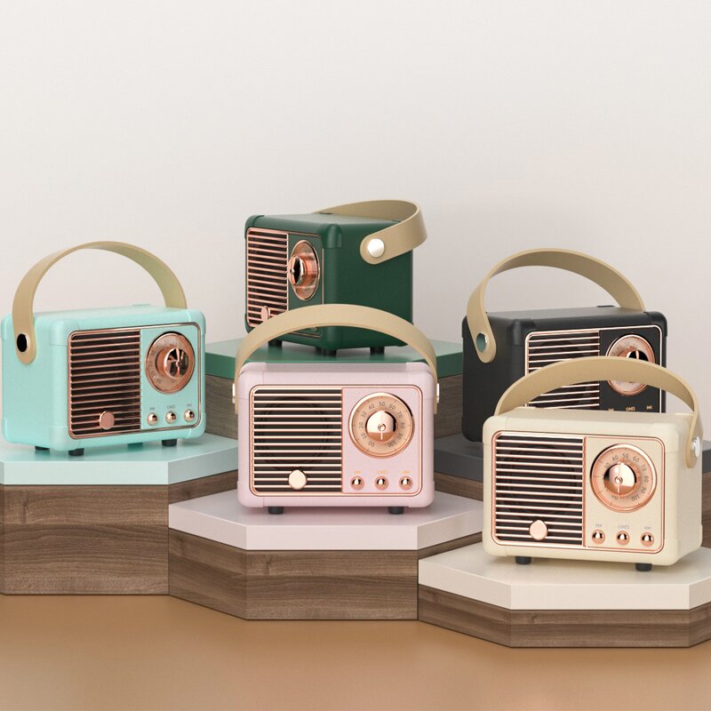 Bluetooth Speaker Manufacturer - HM11 Classic Vintage Mini Stereo Portable Travel Music Player