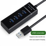 USB Hub Manufacturer - 2.0 3.0 4-Port Multi-Speed Computer USB Splitter Expansion Adapter