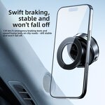 Car Phone Holder Manufacturer - Magnetic Vacuum Adsorption Rotatable Wireless Charging Car Mount