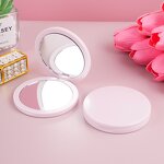 Handheld Makeup Mirror Manufacturer - Dual-Sided Plastic Flip-Folding Portable Cosmetic Mirror